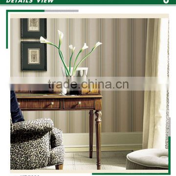 sale golden edge non woven wallpaper, Southeast Asia vertical stripe wallcovering for room , inspirational wall decal brands