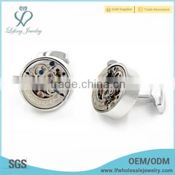 Hot selling copper watch cufflink,white steel cufflink,elegant cufflink