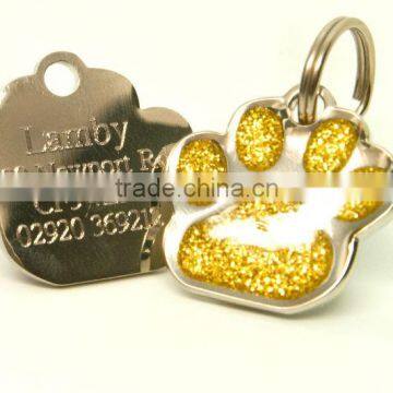 metal dog tag, engraving dog label,casting pet label