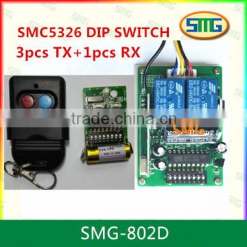 SMG-802D SMC5326P-3 dip switch Auto gate remote control transmitter and receiver                        
                                                Quality Choice