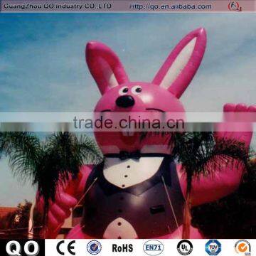 Giant and adorable customized inflatable rabbit cartoon for celebration and outdoor advertising