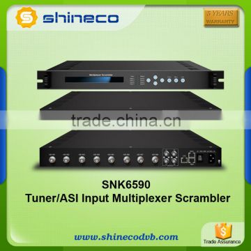 Digital Headend 8 ASI input, 2 ASI outputs(BNC) Mux-Scrambler supports PID Filtering and Remapping