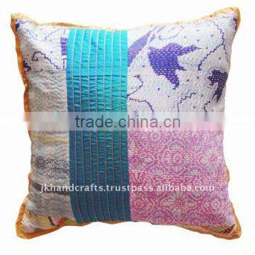 decorative kantha quilted pillow covers