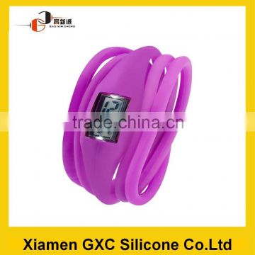 fancy silicone rubber ladies watches for small wrists