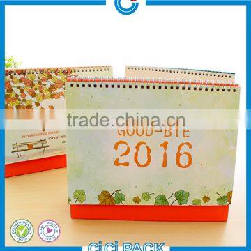 2016 Customized standing table calendars/desk calendars with logo