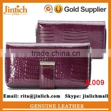Multi function Zipper Card Holder Crocodile Leather Women Wallets