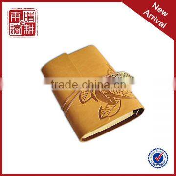 Leather Bound Nameplate Notebook With Kraft Paper Inside photo-2