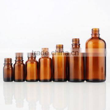 5-100 ml Wholesale Amber Glass Dropper Bottles With Aluminum Cap for Essential Oil