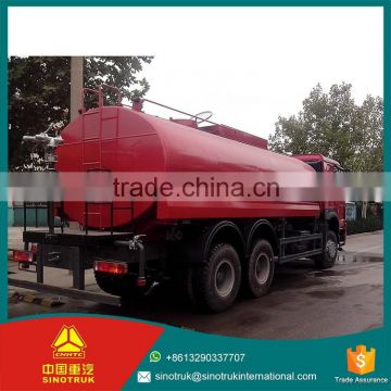 SINOTRUK HOWO water truck can install high-pressure water gun 6x4 20 m3 water tank truck