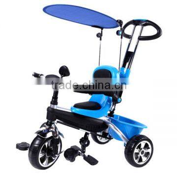 New Design Three Wheels Kids Tricycle with Push Bar