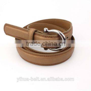 factory hot sales cheapest rounded pu belt for woman