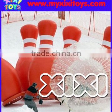 XIXI TOYS Large inflatable bowling pin zorb ball game                        
                                                Quality Choice