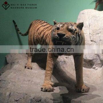 high-simulated lifesize animal sculpture tiger for exhibition