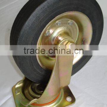 8" 200mm Swivel Rubber Wheels for Trash Bins photo-2