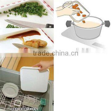 Square Shaped Kitchen Cutting Board with Container,Cutting board,PP Cutting board