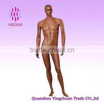 Skin color make up lifelike man fiberglass mannequin