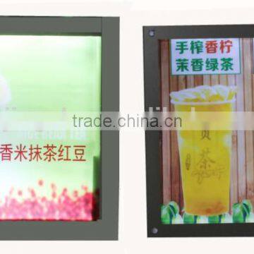 Milk tea led menu light box