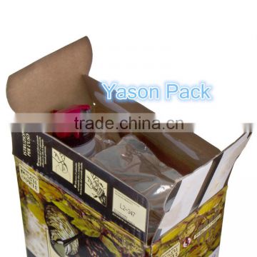 Yason bag in box carton 1-50 liter water bag in box & liquid bag & bib bag water bag in box