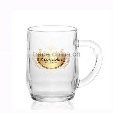 Customized Glass mug cup, Beer / coffee mug cup, Glass drinking mug, Promotional mugs, PTM2024