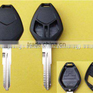 Blank Replacement 2 Buttons Uncut Right Groove Blade Remote Key Blank Mistubishi Car Key