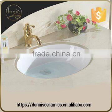 Dennis H2040 Under-mounted Small Oval Wash Hand Basin