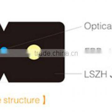 Drop Cable Black LSZH Jacket FTTH Fiber Optic Cable GJXFH 4Core photo-2