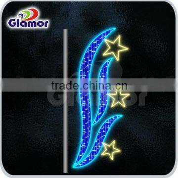 new design led lamp post christmas motif light