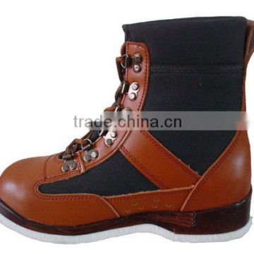 real leather european standard high style red wading boots for men