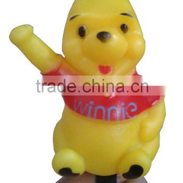 Popular lovely winne bear desgin plastic cartoon Air Bicycle Bell