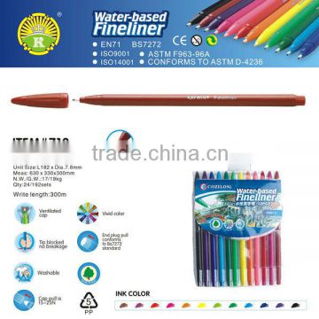 Washable Fineliner color fancy pen set item 710