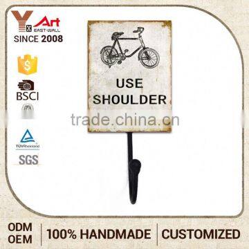 Newest Oem Production Handmade Bike Wall Hooks Metal Clip Hook Hangers