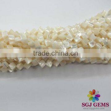 Flat Square Beads Natural Shell Loose Beads