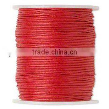 Wax cord Jewelry making supplies-1 mm red color wax cord reel wheel for jewelry DIY making and craft supplies