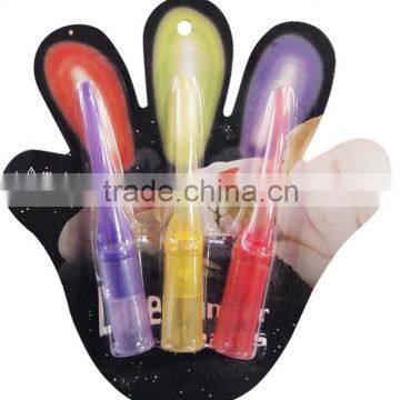 3pk laser finger beams, plastic led finger light