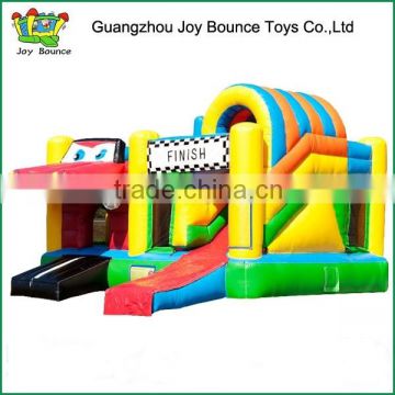 car jumping castle indoor inflatable bouncers for kids,inflatable castle slide combo