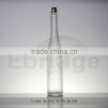 380ml clear frost glass ice wine bottle