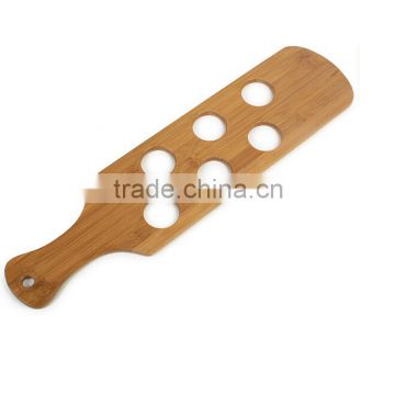 Drinks Paddle Board 6 Shot wood bamboo Beer Flight Serving Paddle new design beer flight wholesale