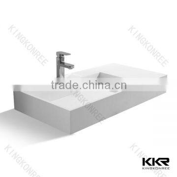 gel coat solid surface basin, artifical marble bath basin