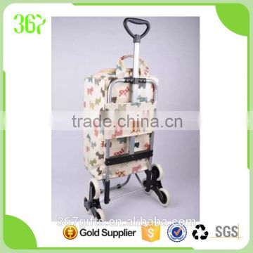 Large capcity Trolley cooler bag shopping trolley bag