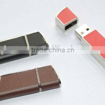 wholesale leather flash 2.0 usb drive