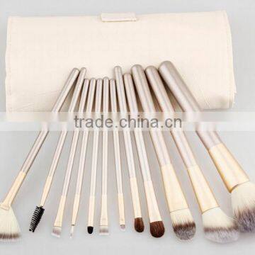 professional 12 pcs soft hair make up brush set - stock makeup brushes