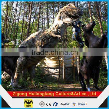 Dinosaur and Horse fiberglass statue