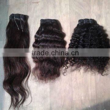 Machine Weft Straight Wave, Body Wave, Deep Curly