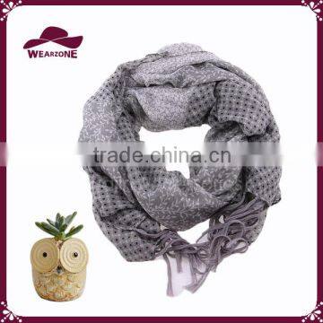 Soft Light Polka Dot Splicing Sheer Scarf Shawl Wrap