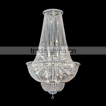 Silver European Classical Hotel Lobby Chandelier Pendant Lights