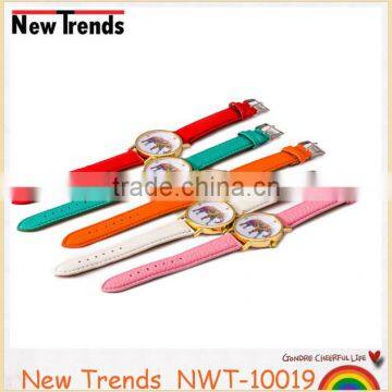Promotion Leather Strap Watch Elephant Simple Style Quartz Women Watch