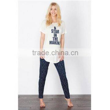 Custom printed maternity pajamas, maternity clothes