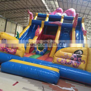 guangzhou inflatable castle bounces and jumping slide for sale