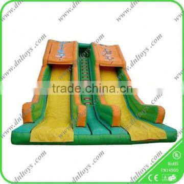 kids inflatable pool slide,yellow color inflatable water slide pool