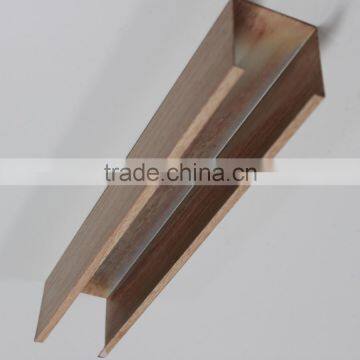 Good Evenness Wood Grain Surface Aluminum Ceiling Tiles U Aluminum Screen Ceiling photo-2